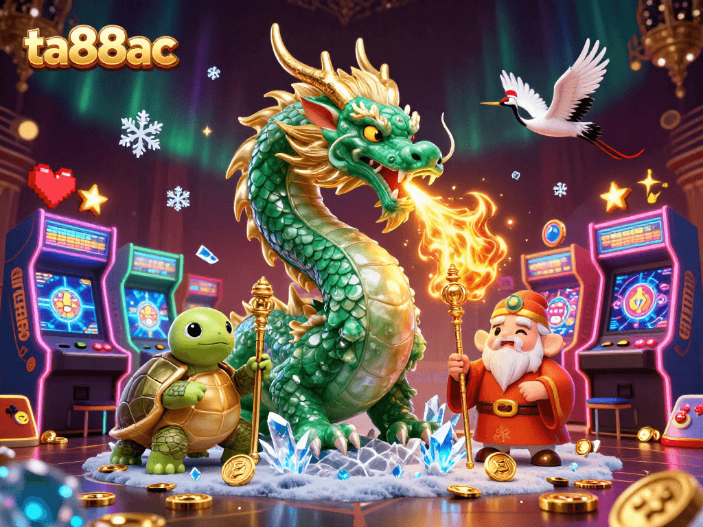 Join the adventure with ta88ac as the jade dragon breathes fire amidst dynamic gaming excitement.