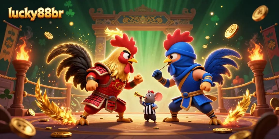 Experience thrilling rooster battles at lucky88br with dynamic casino visuals and vibrant atmosphere.