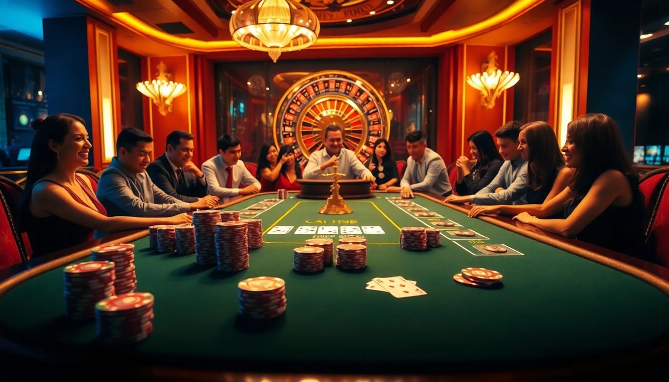 Experience the thrill of winning at https://88vn.cn.com/ with a luxurious casino scene featuring poker and roulette.