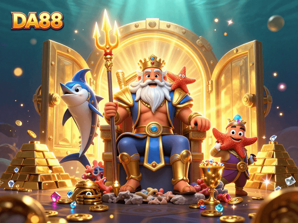 Win big in DA88's vibrant casino scene featuring Neptune and treasures of jackpots.