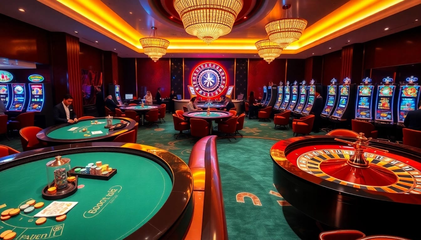 Experience high-stakes gaming thrills at https://ku88m.com/ in a vibrant casino atmosphere.
