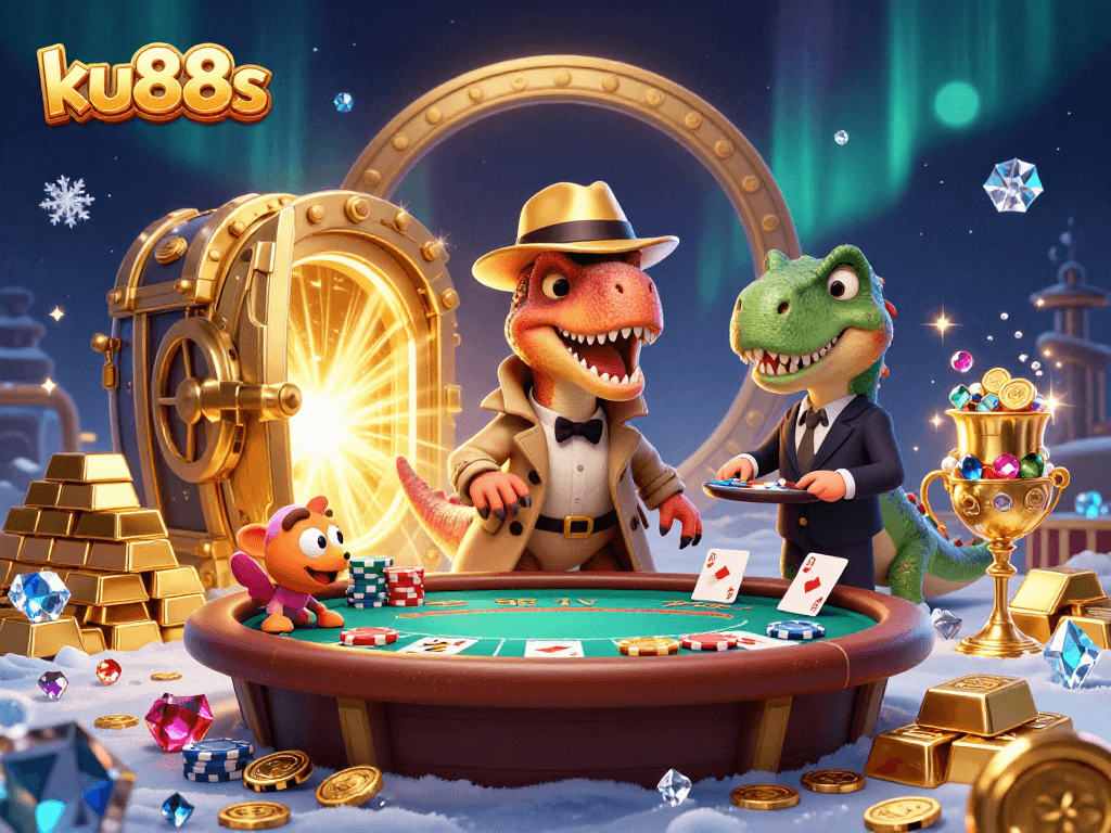 Engage with ku88s as the velociraptor card counter navigates a thrilling blackjack game with dynamic visuals.