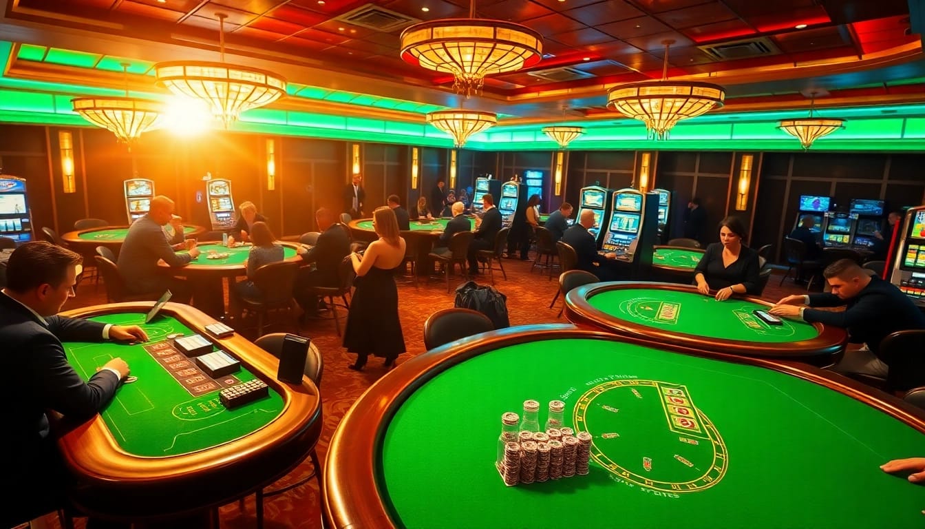 Experience thrilling gameplay and luxury ambiance at 888NEW Casino's vibrant tables filled with action.
