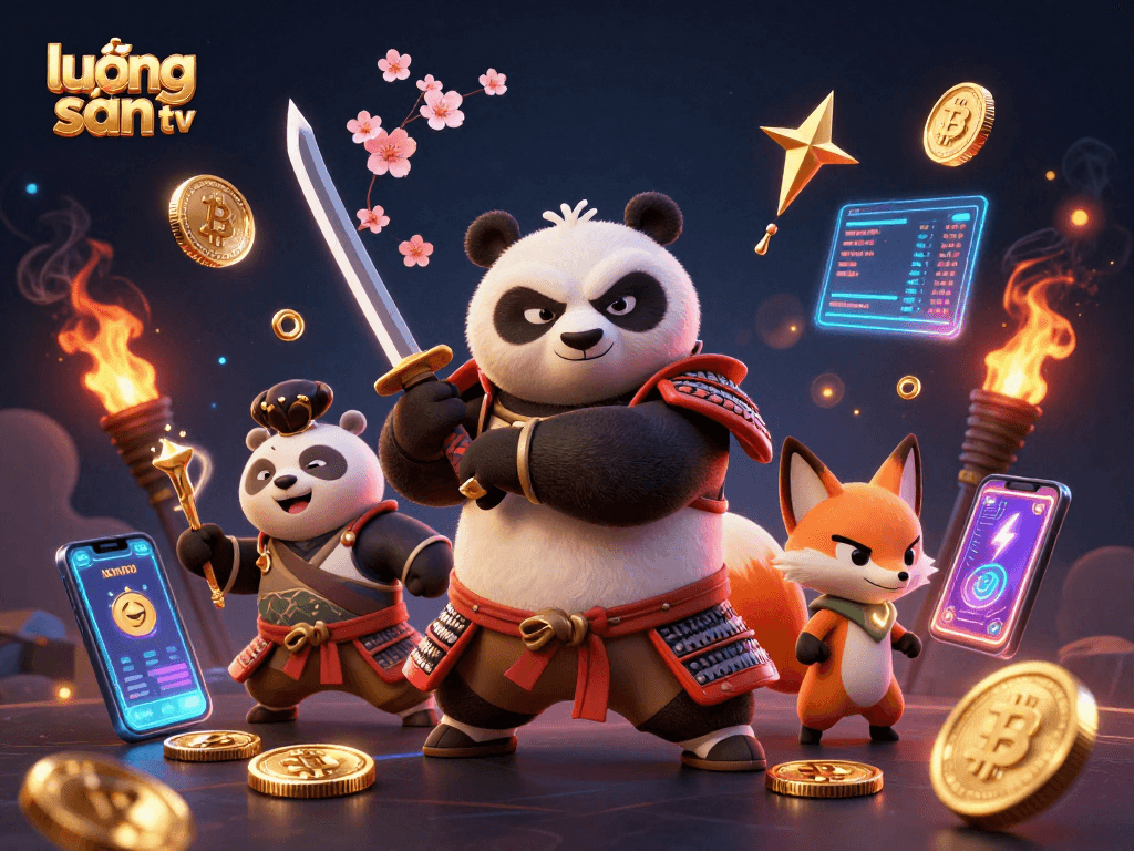 Experience thrilling gameplay at lương sơn tv with vibrant characters amid crypto-themed action.