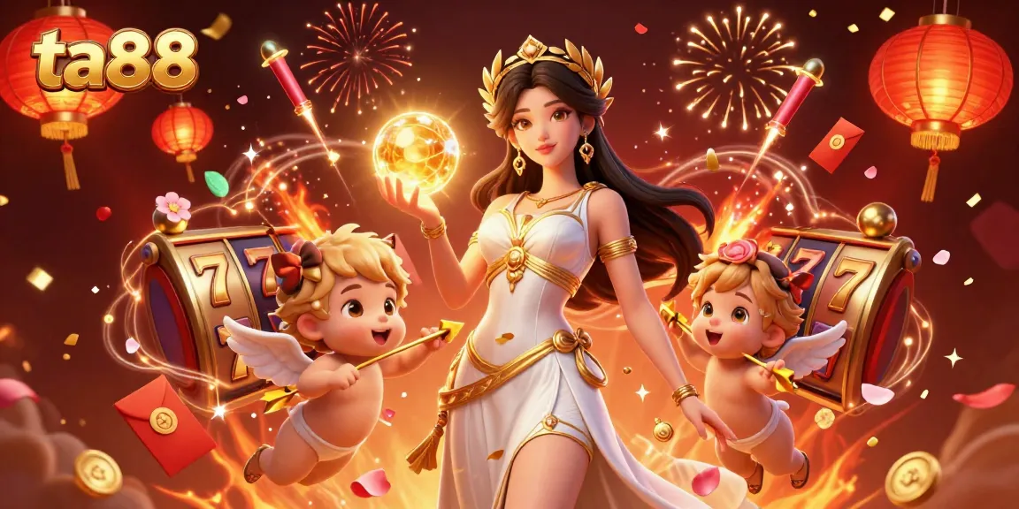 Experience thrilling wins at ta88 casino with stunning 3D illustration featuring dynamic gambling elements.
