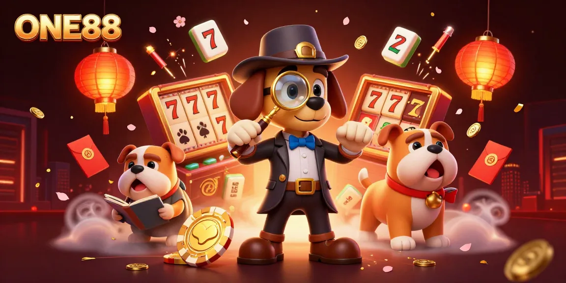 Play big at ONE88 with a detective theme featuring characters exploring casino treasures.