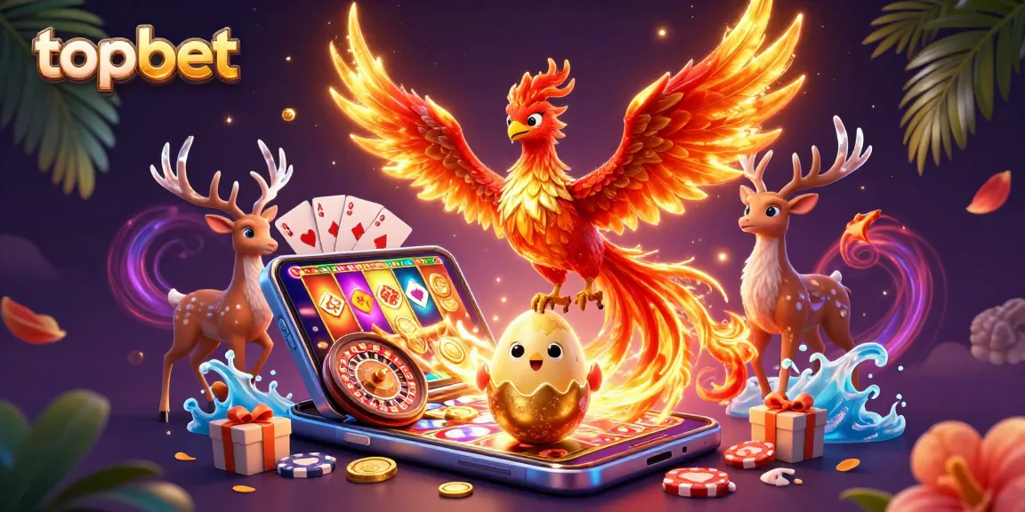 Experience thrilling gameplay at topbet with exciting slots, golden coins, and dynamic characters.