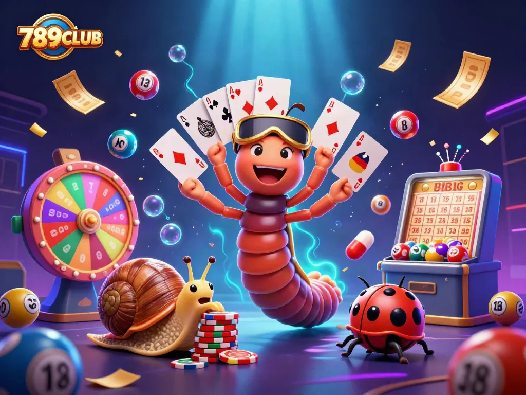 Engage with exciting games at 789CLUB with vibrant characters and dynamic casino elements.
