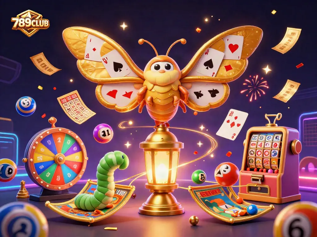 Engage with thrilling gaming action at 789CLUB featuring vibrant casino elements and a festive atmosphere.
