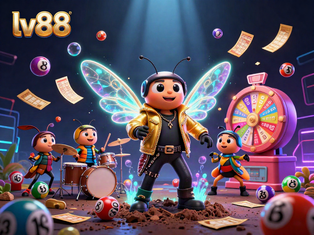 Win exciting jackpots at lv88 with vibrant scenes showcasing dynamic lottery elements.