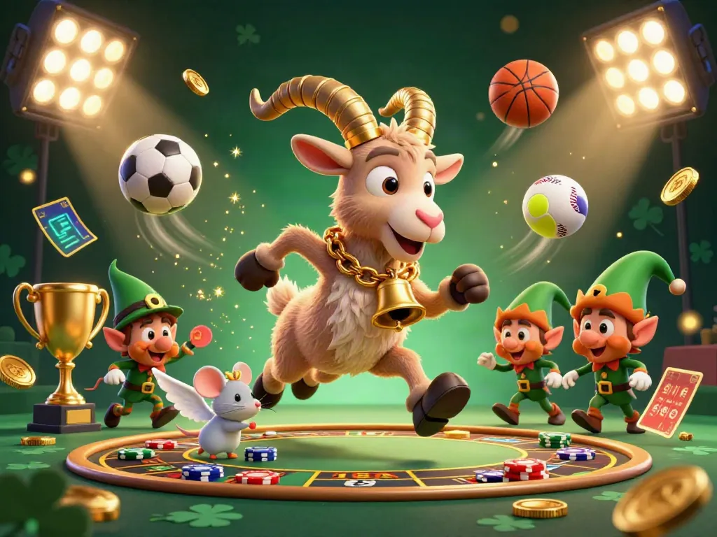 Experience excitement at nhà cái 78win, where a Krampus goat runs a colorful casino while adorable characters interact.