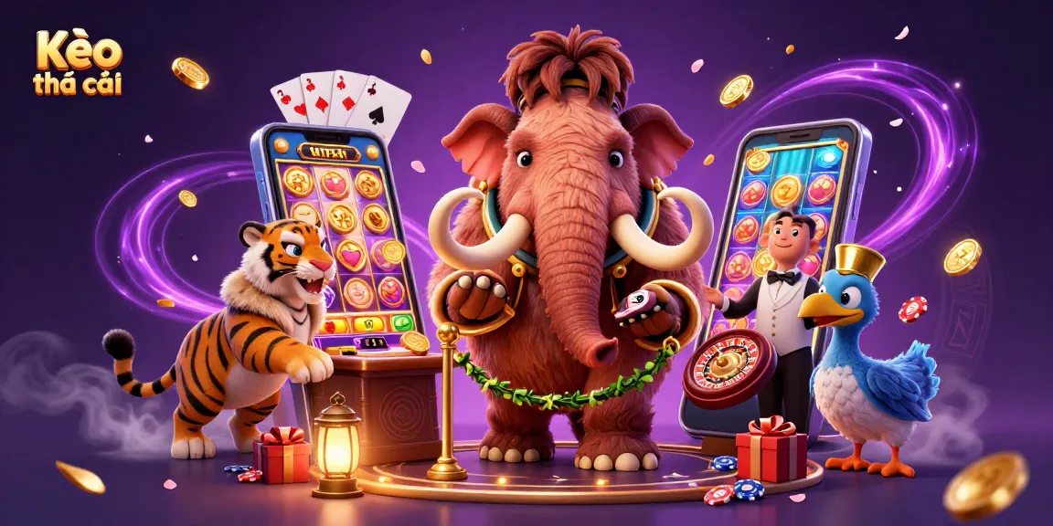 Kèo nhà cái offers thrilling casino experiences with dynamic characters, games, and vibrant visuals.
