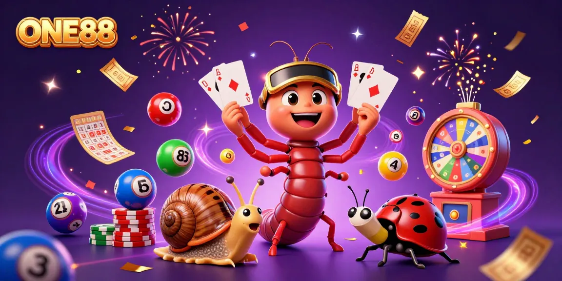 Experience the excitement of ONE88 with vibrant casino elements, thrilling gameplay, and dynamic characters.